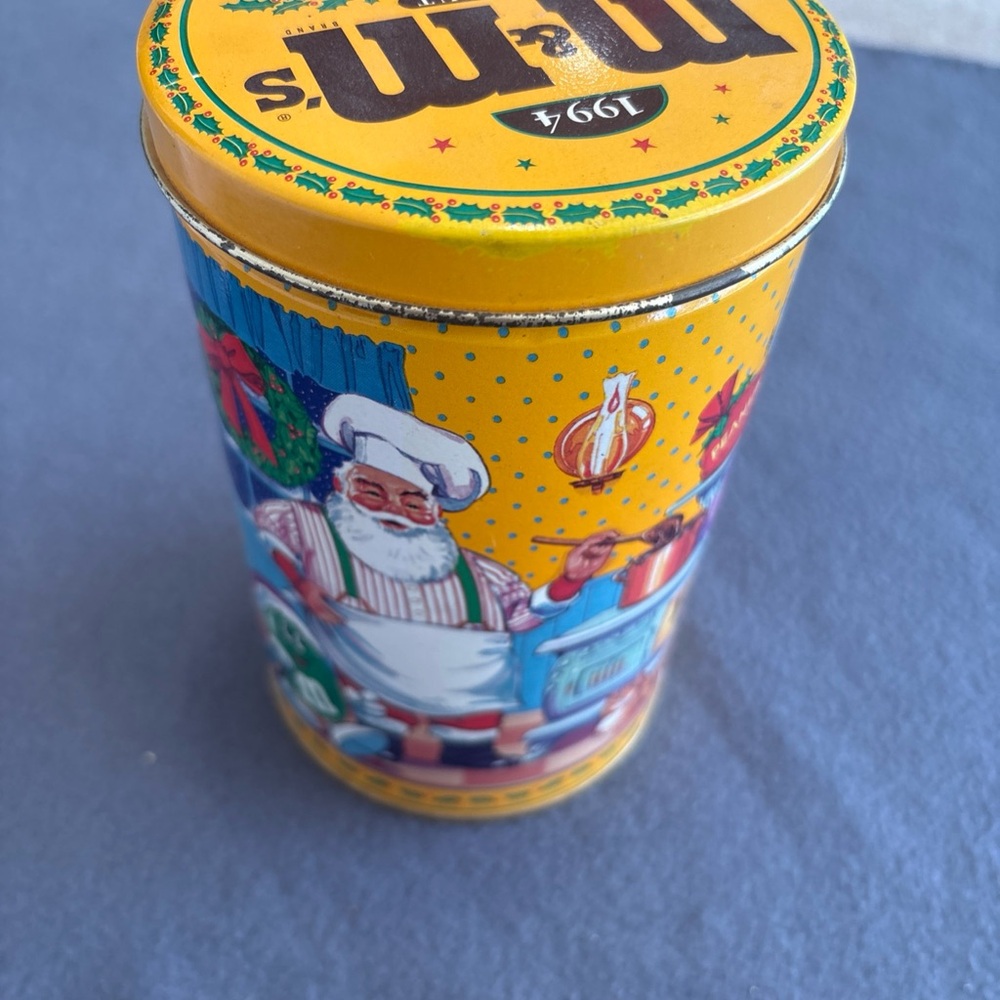 M&M'S Festive Yellow Tin Canister